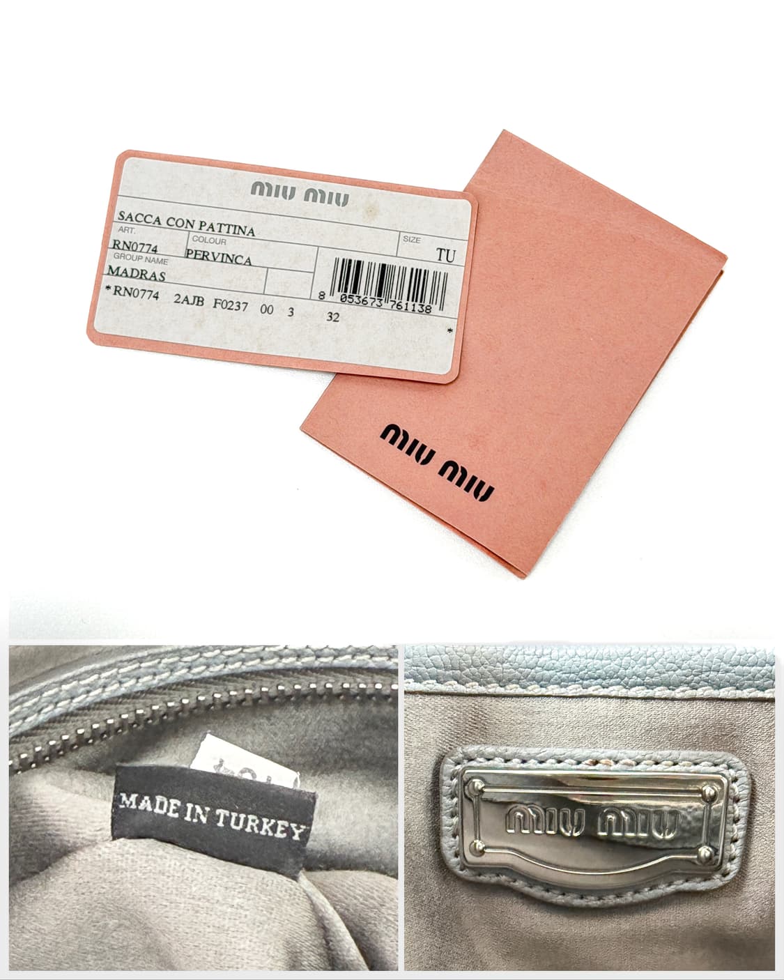 미우미우 마드라스 2WAY 백 상품이미지9