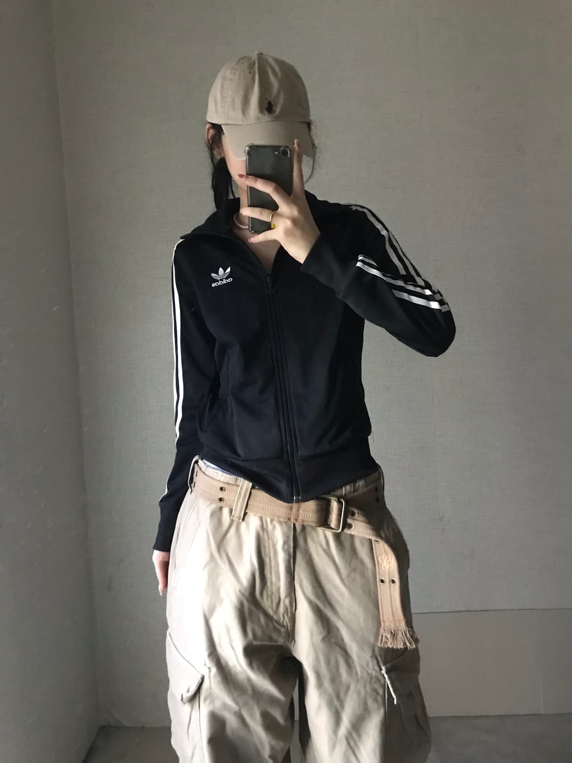 아디다스 블랙 딱붙핏 제니져지 상품이미지4