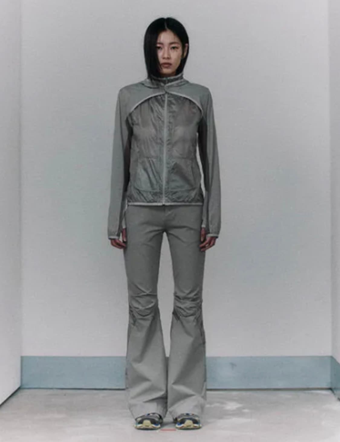 오호스 Unbalanced Waist Bootcut Pants 상품이미지1