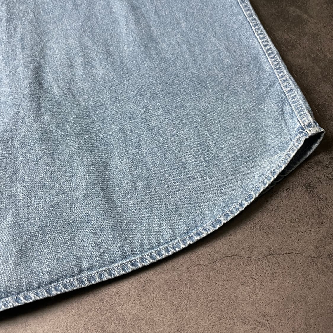 PORT AND COMPANY 빈티지 코튼 데님 셔츠 A00733 상품이미지9