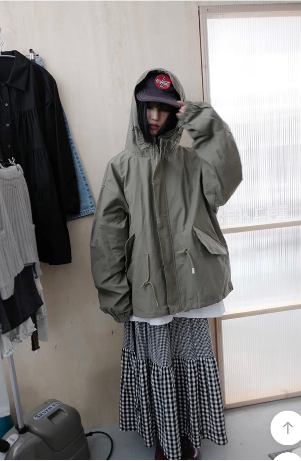 콜하그 사파리 후드 야상 자켓 카키 상품이미지3