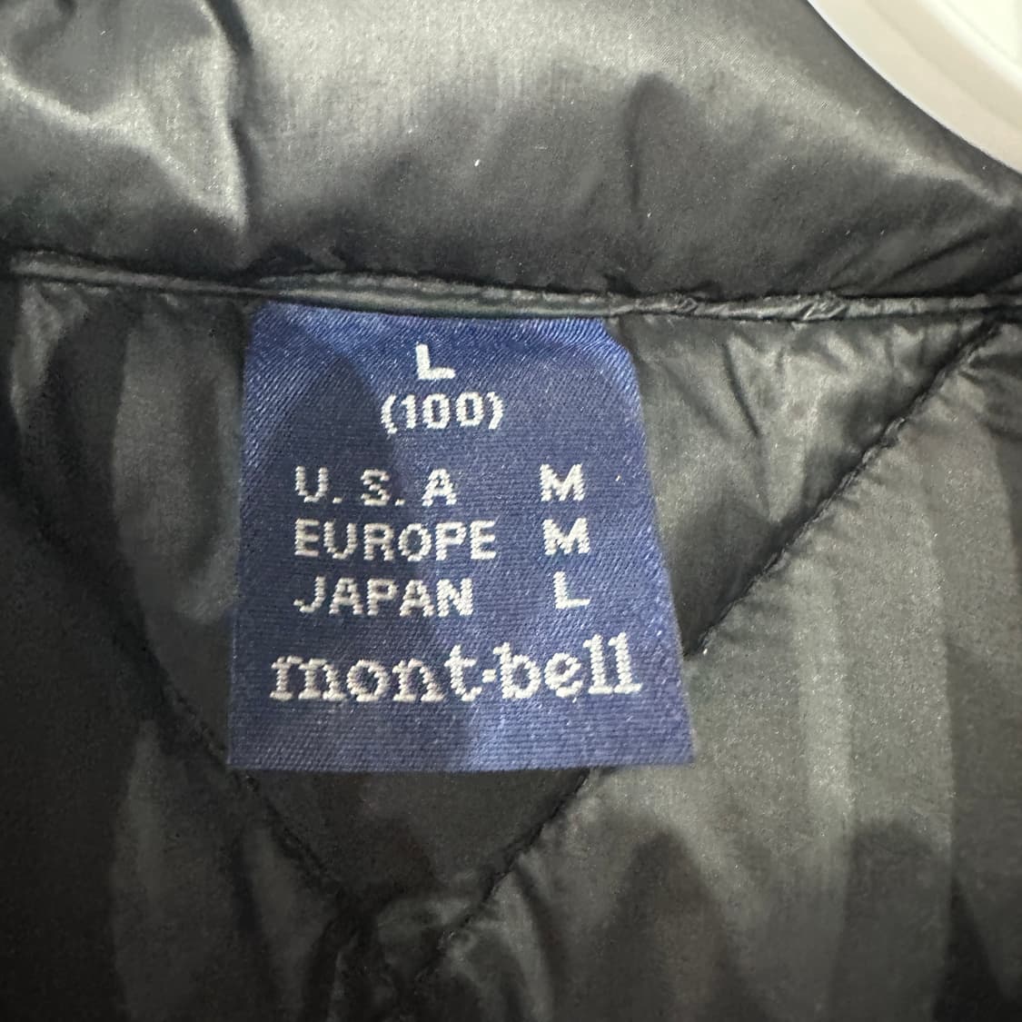 몽벨 구스다운 반팔 경량패딩 L 상품이미지4