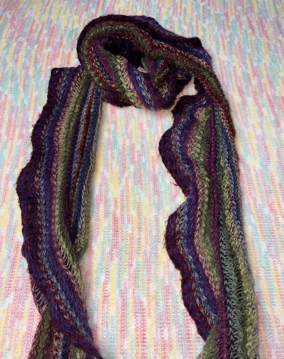 빈티지 뜨개 머플러 상품이미지1