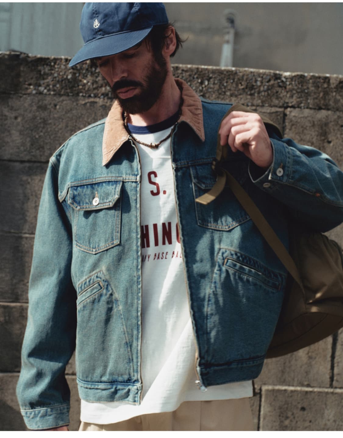 [새상품] 유니폼브릿지 zip-up denim trucker jacket 상품이미지4