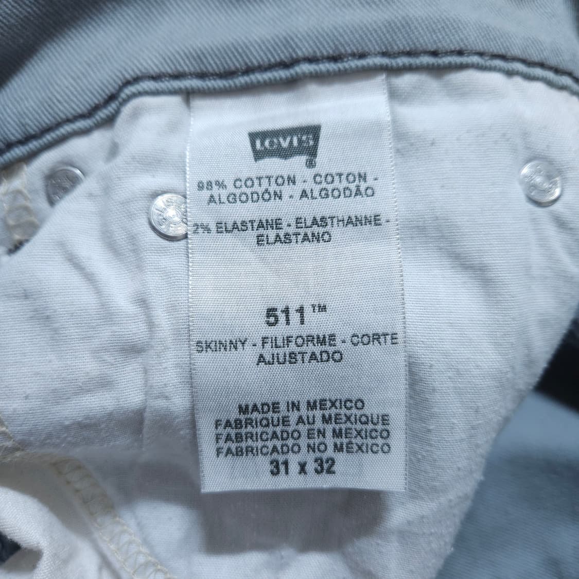 리바이스511) 31/32 남자 데님팬츠 청바지 / 왕눈이샵 상품이미지9