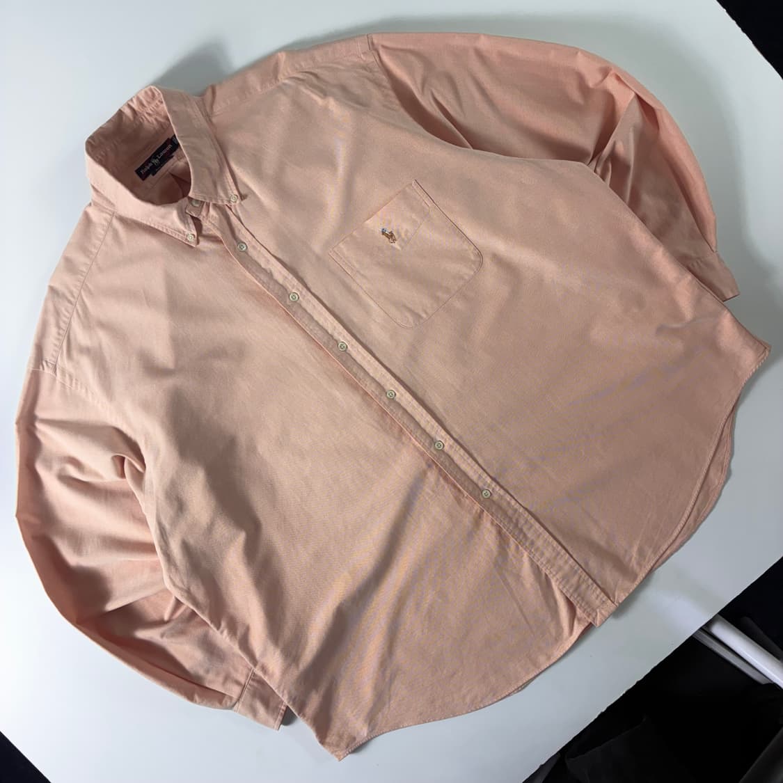 Polo  폴로 랄프로렌 자수 코튼 핑크 옥스퍼드 빅셔츠  상품이미지2