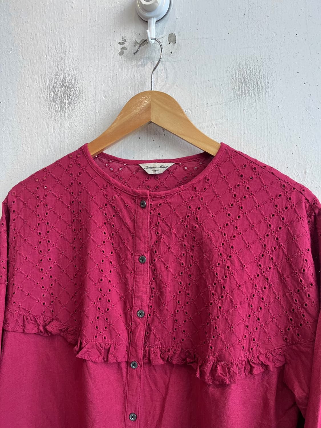 SM2 린넨 블렌디드 크로쉐 블라우스 상품이미지2