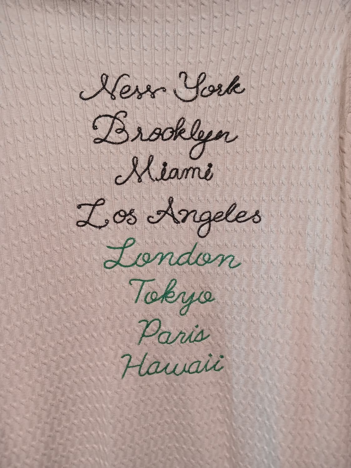 키스 뉴욕 투 더 월드 케이블 스웨터 상품이미지4