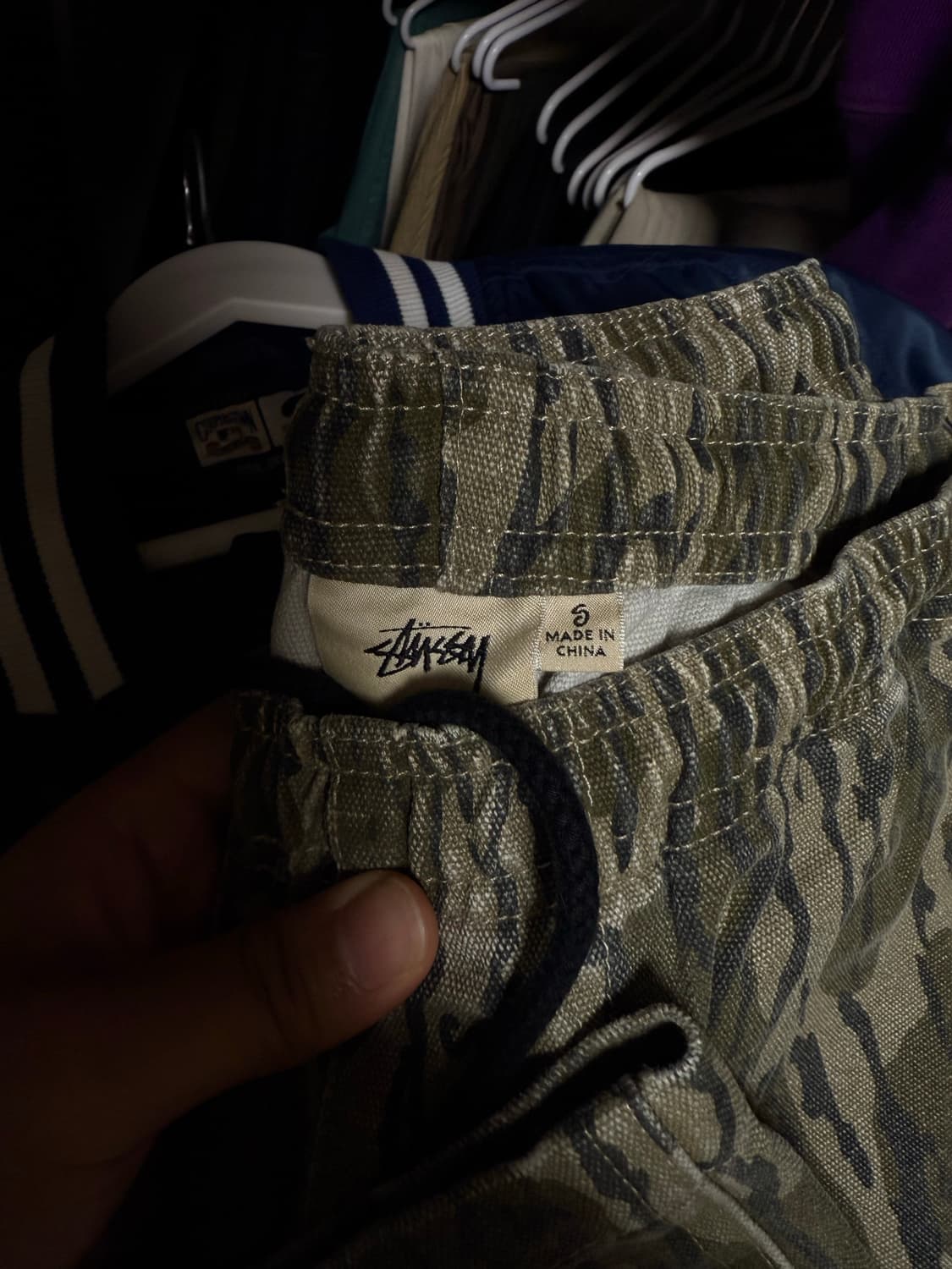 스투시 카모 모시 오크 캔버스 비치팬츠 s 상품이미지2