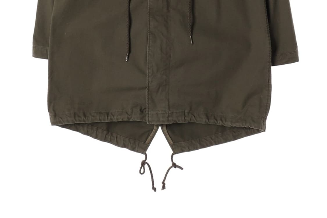 에이치앤엠 디바이디드 카키 피쉬테일 야상 파카 M 상품이미지6