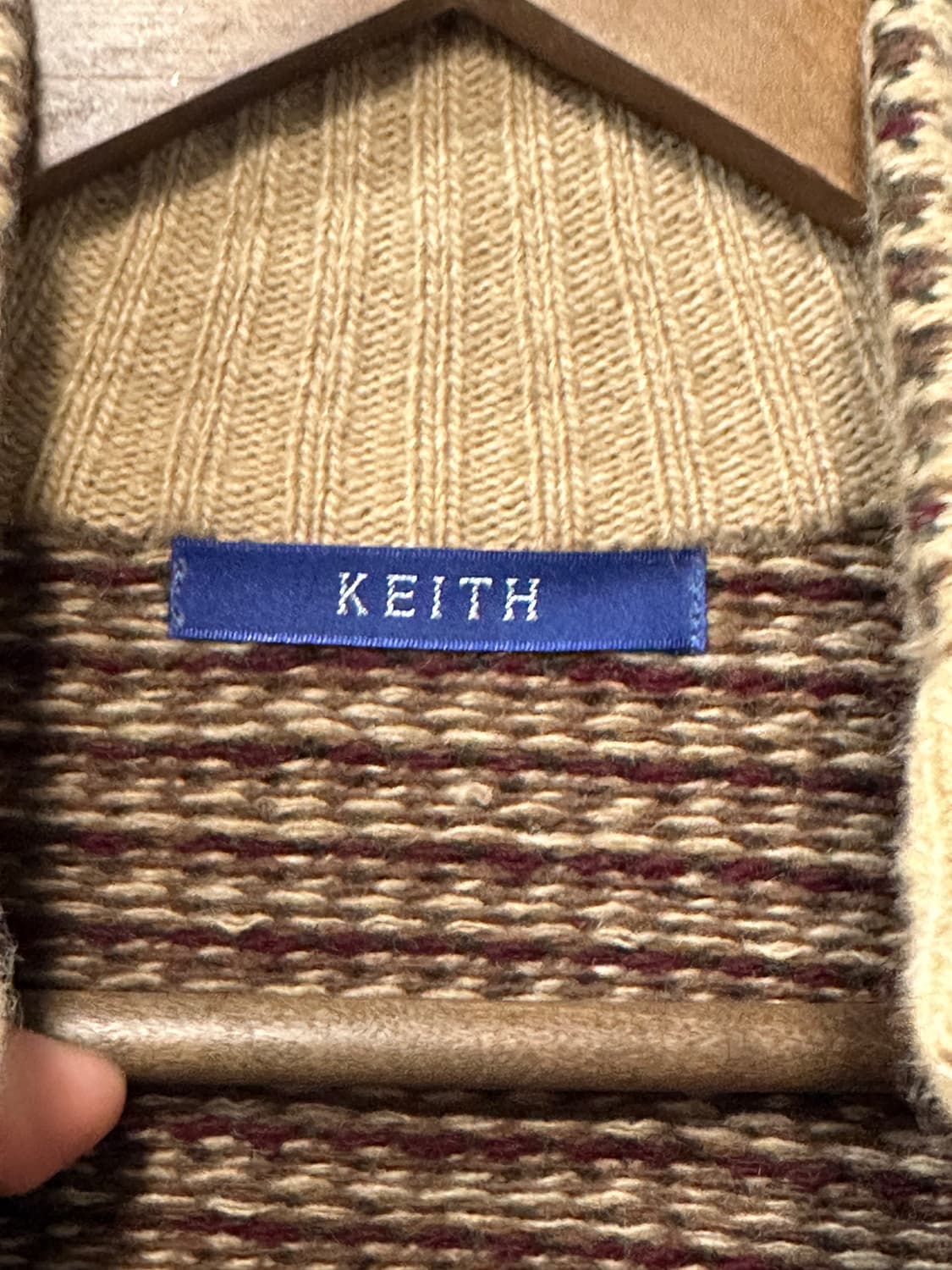 카아스 KEITH 울 캐시미어 블렌드 클래식 니트 베스트 상품이미지5