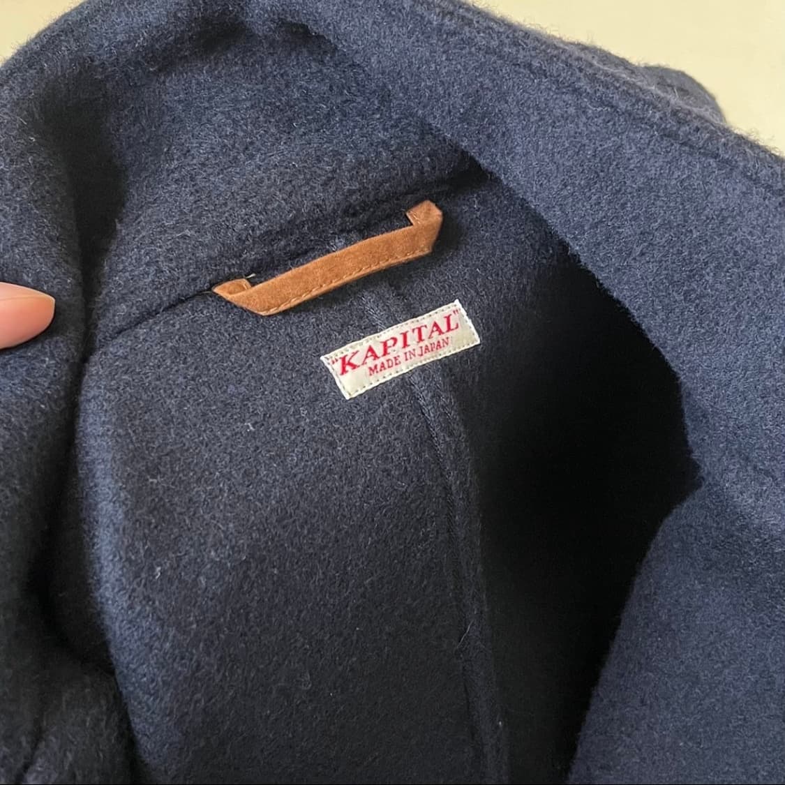 캐피탈 네이비 울 코트 상품이미지4