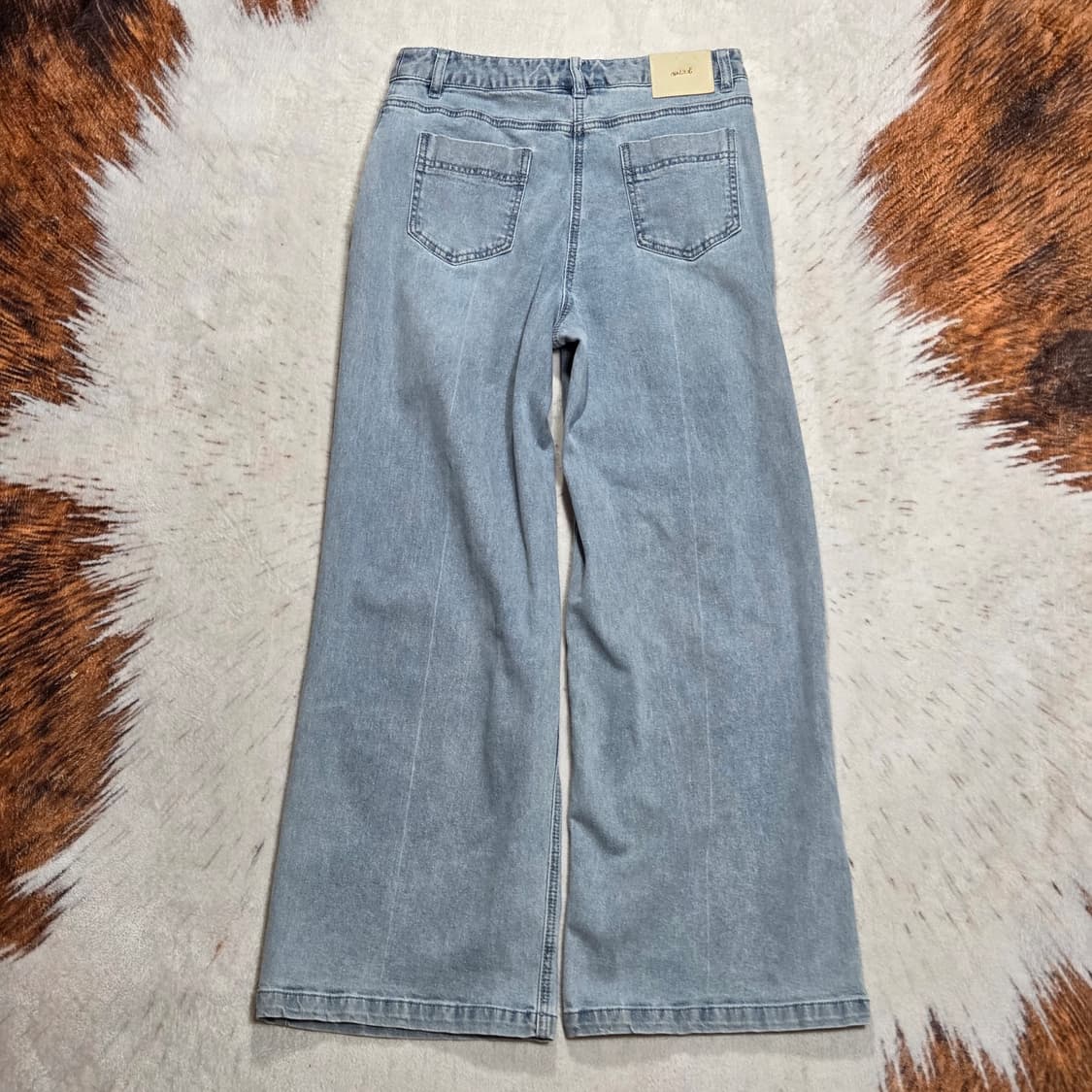 빈티지 연청 와이드 데님 팬츠 상품이미지4