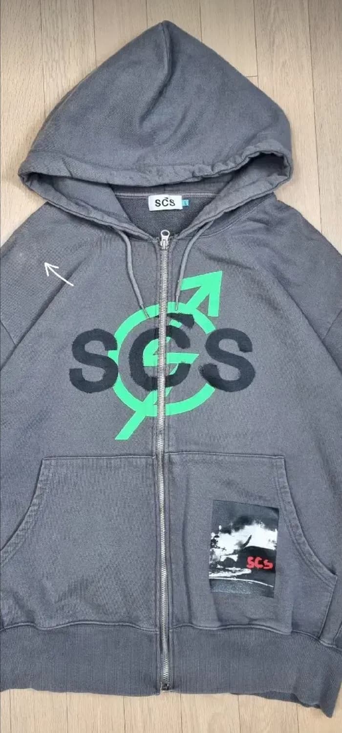 에스씨에스(SCS) 피그먼트 후드집업 L _ 남성 상품이미지2