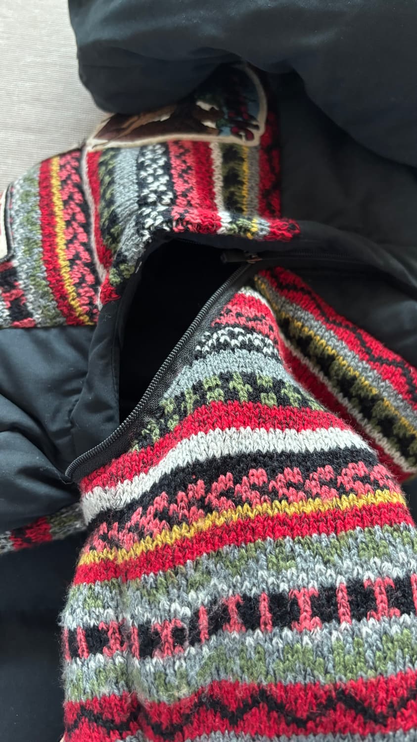 빈티지 지프 니트 패딩 상품이미지5