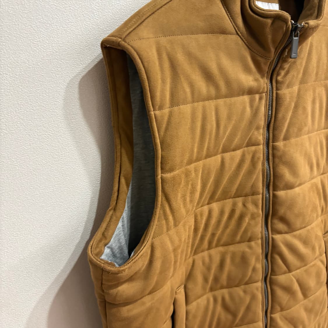 자라 남성 스웨이드 조끼 XL(105) 브라운 상품이미지4