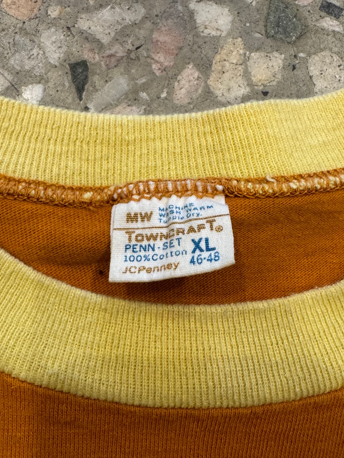 70s Town Craft 투톤 포켓티 (XL) 상품이미지5