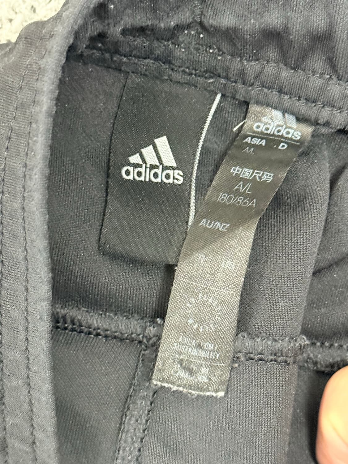 (L) 아디다스 삼선 핀턱 트레이닝 팬츠 블랙 상품이미지3