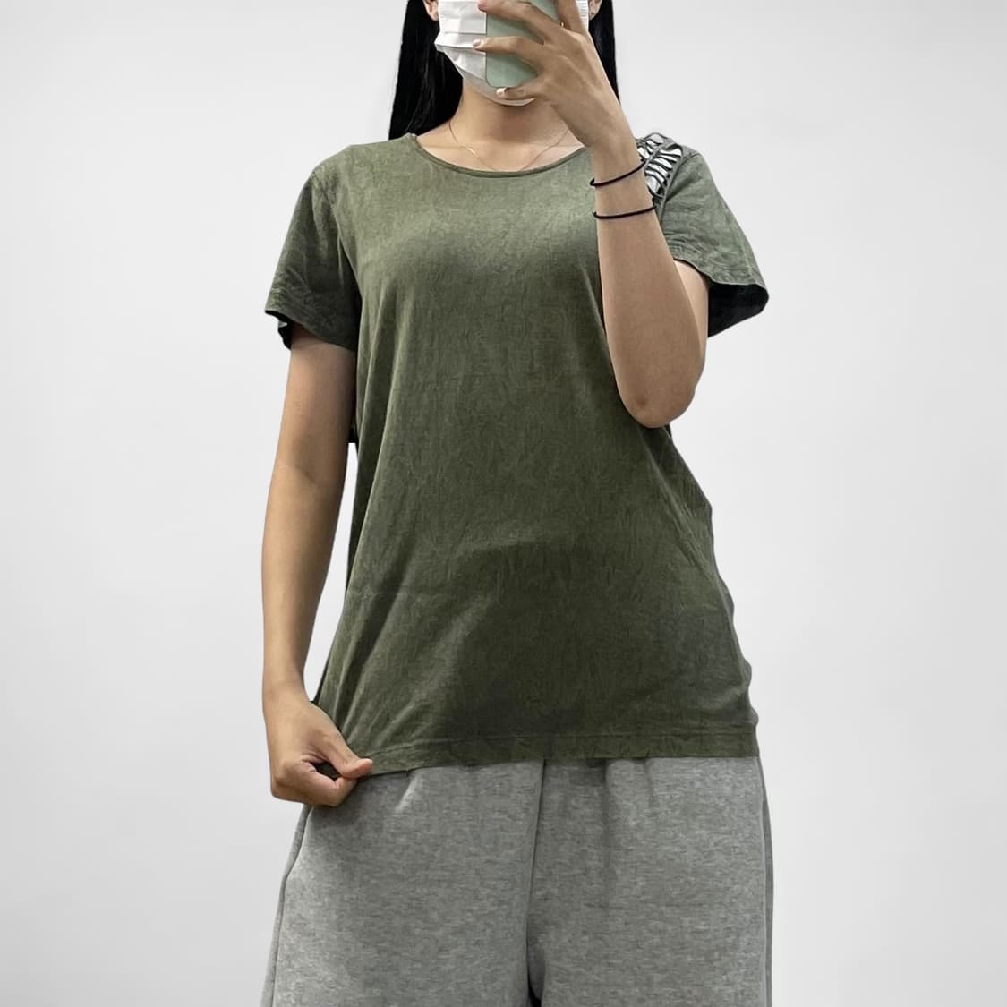 디젤 Diesel y2k 그물 피그먼트 다이드 반팔 티셔츠 상품이미지1