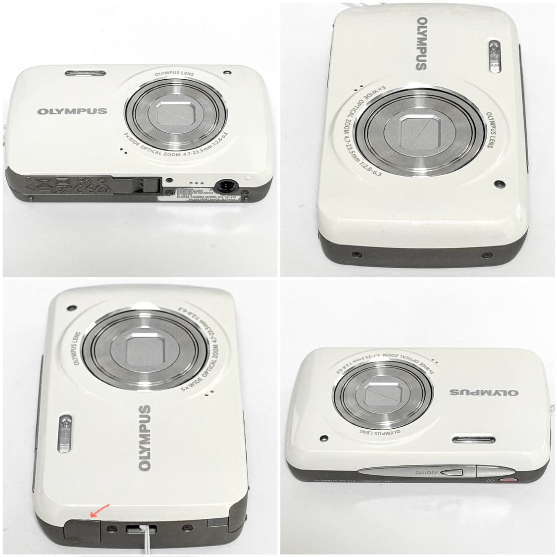 올림푸스 VH-210 화이트 아이보리 빈티지디카 상품이미지6