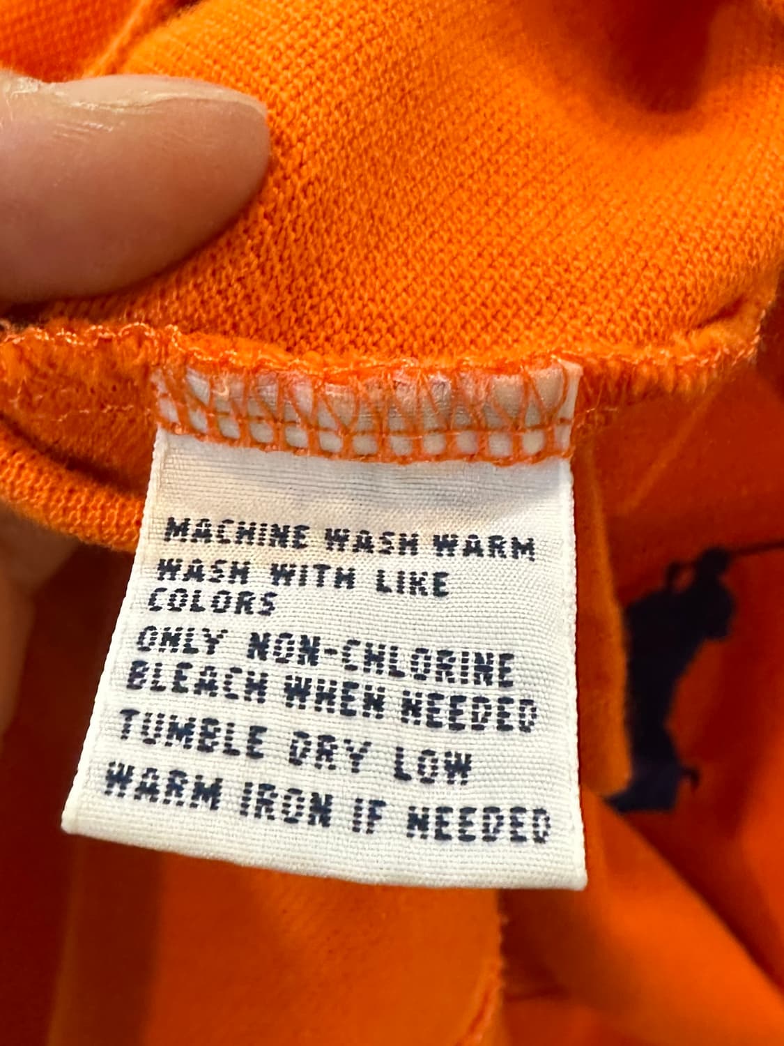 폴로 랄프로렌 빅포니 반팔 카라티 오렌지 L 상품이미지5