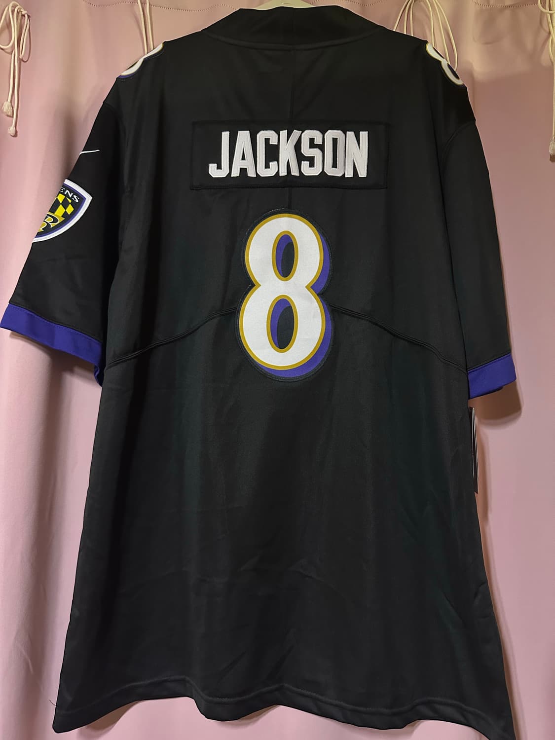 나이키 NFL 볼티모어 레이븐스라마 잭슨 축구유니폼 나이키 반팔 미식축구 상품이미지4