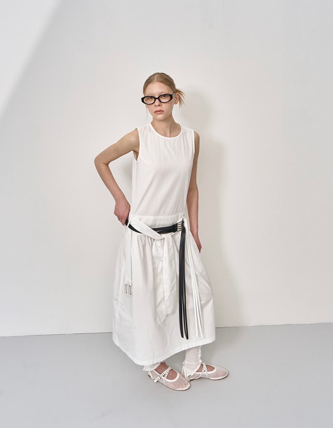 LCDC  WESTERN STRAP BELT BLACK 상품이미지3