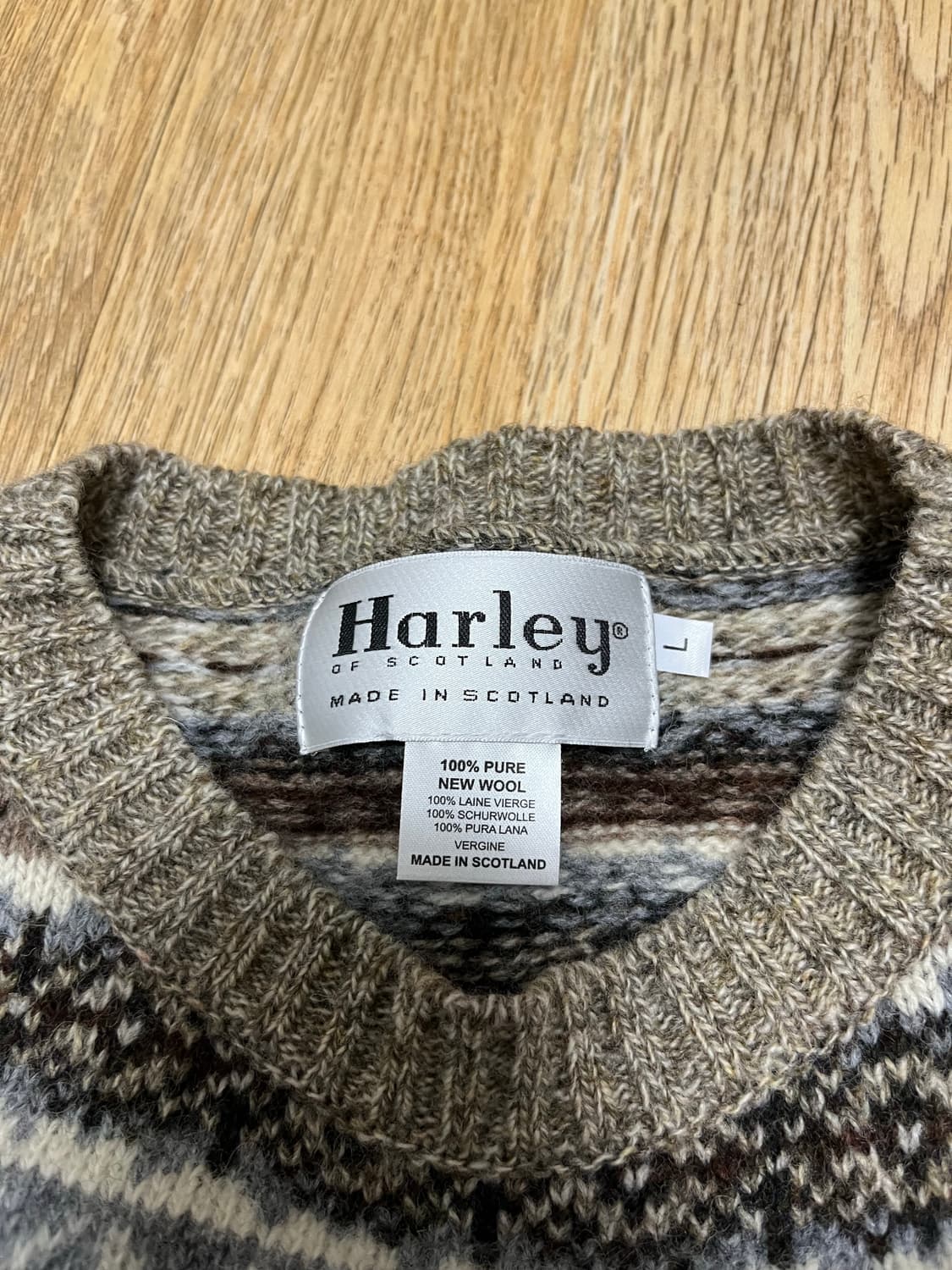 할리오브스코틀랜드 페어아일 니트 머쉬룸 상품이미지4