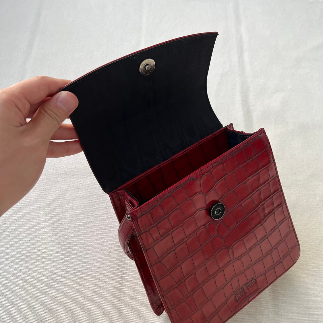 장 폴 고티에 크로커 레더 미니 핸드백 상품이미지4