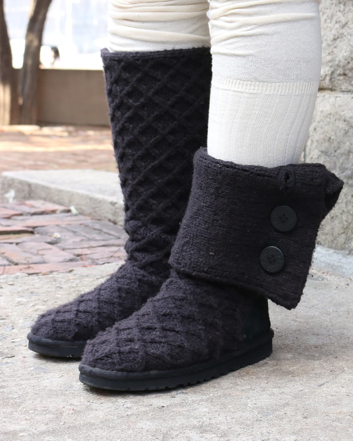 어그 케이블 니트 롱부츠  상품이미지4