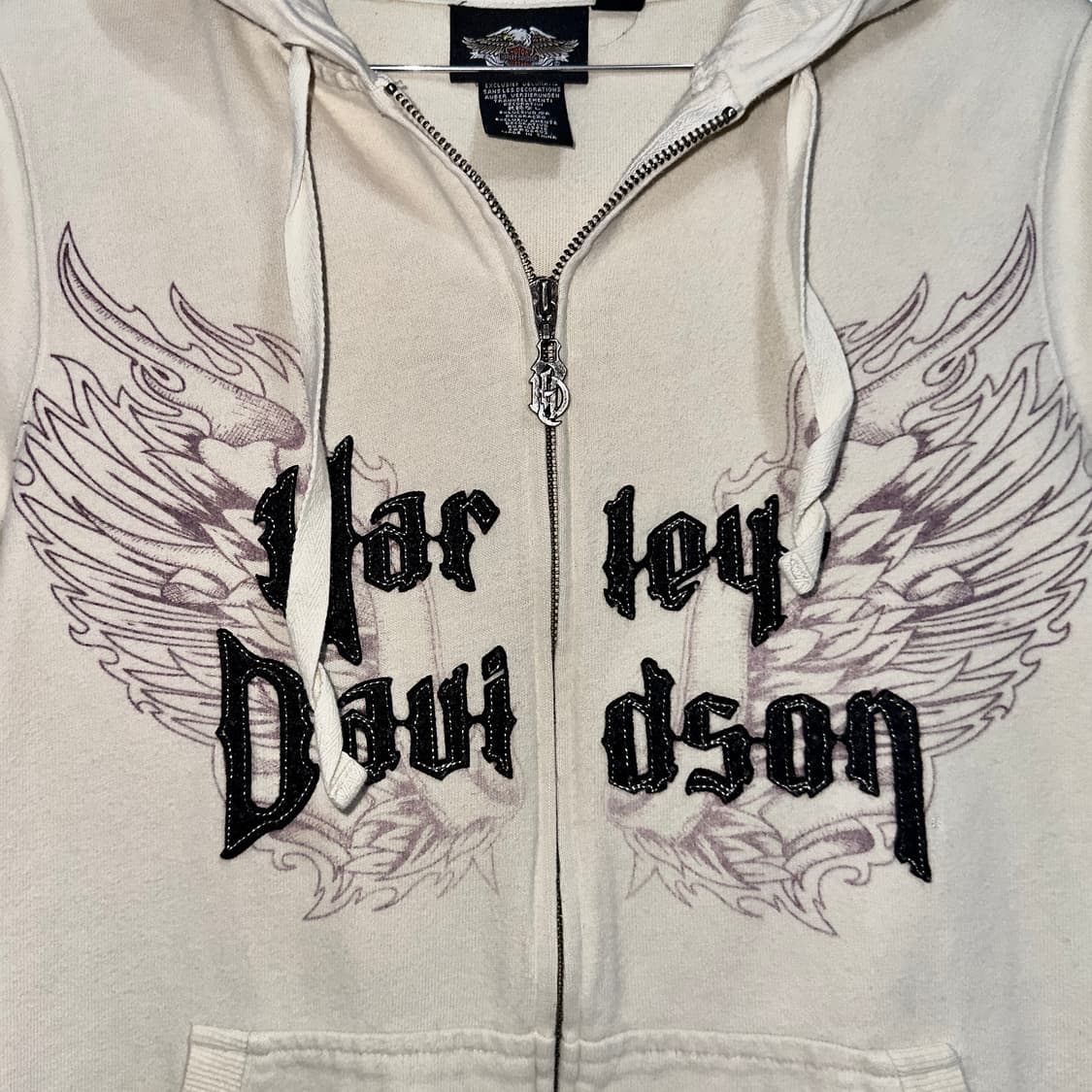 2008년식 할리데이비슨 퍼플 윙 후드 집업 상품이미지3