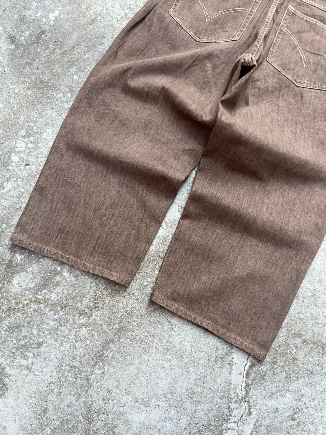 Knockout Brown Wide Leg Jeans 상품이미지6