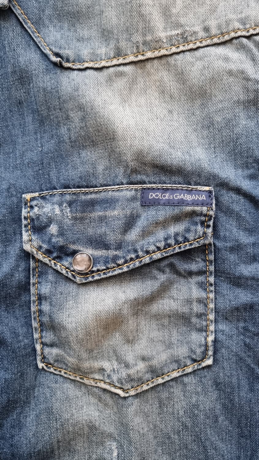 돌체앤가바나 데님 셔츠 상품이미지4