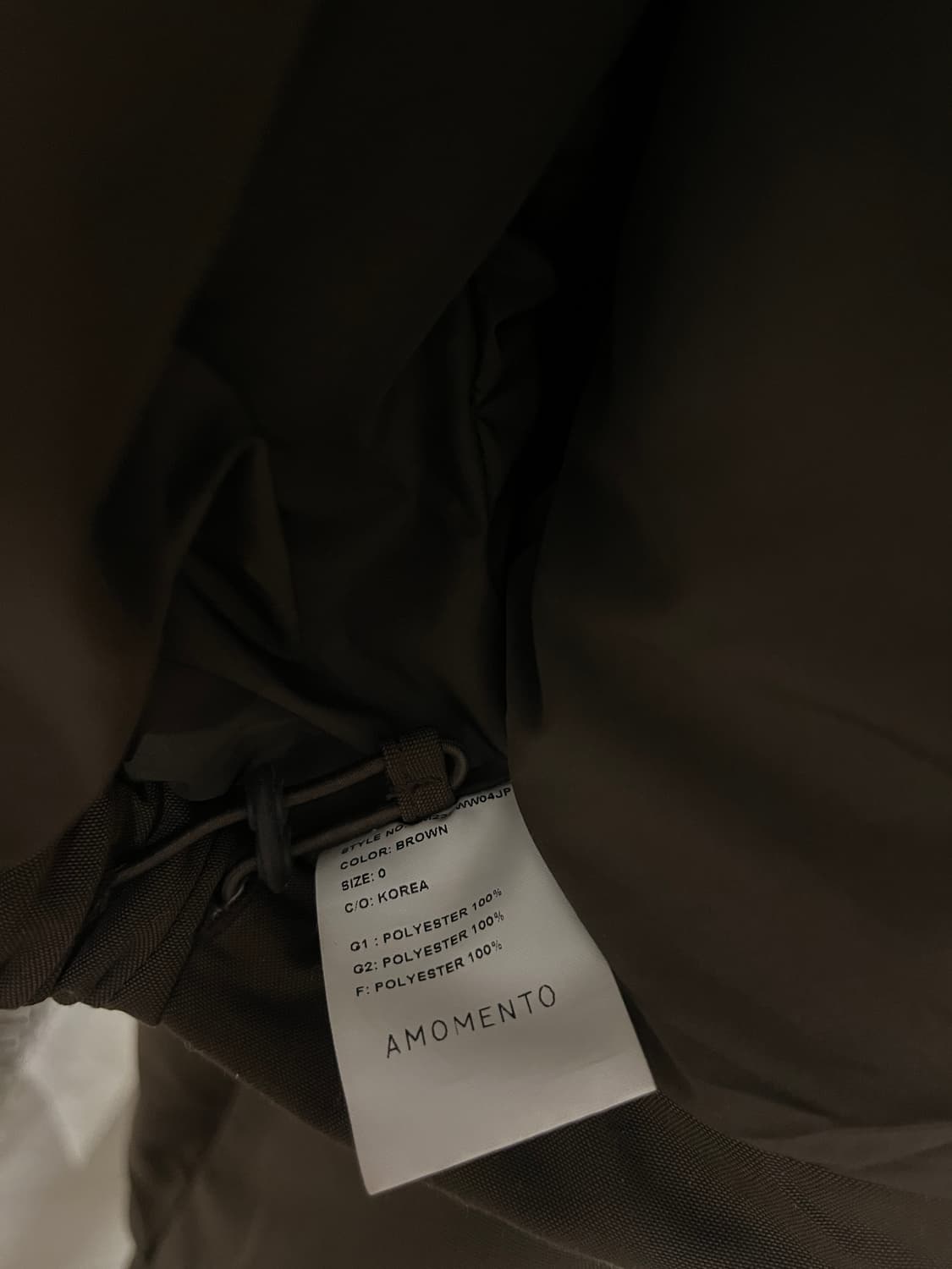 AMOMENTO 아모멘토 숏패딩 자켓 0사이즈 상품이미지4