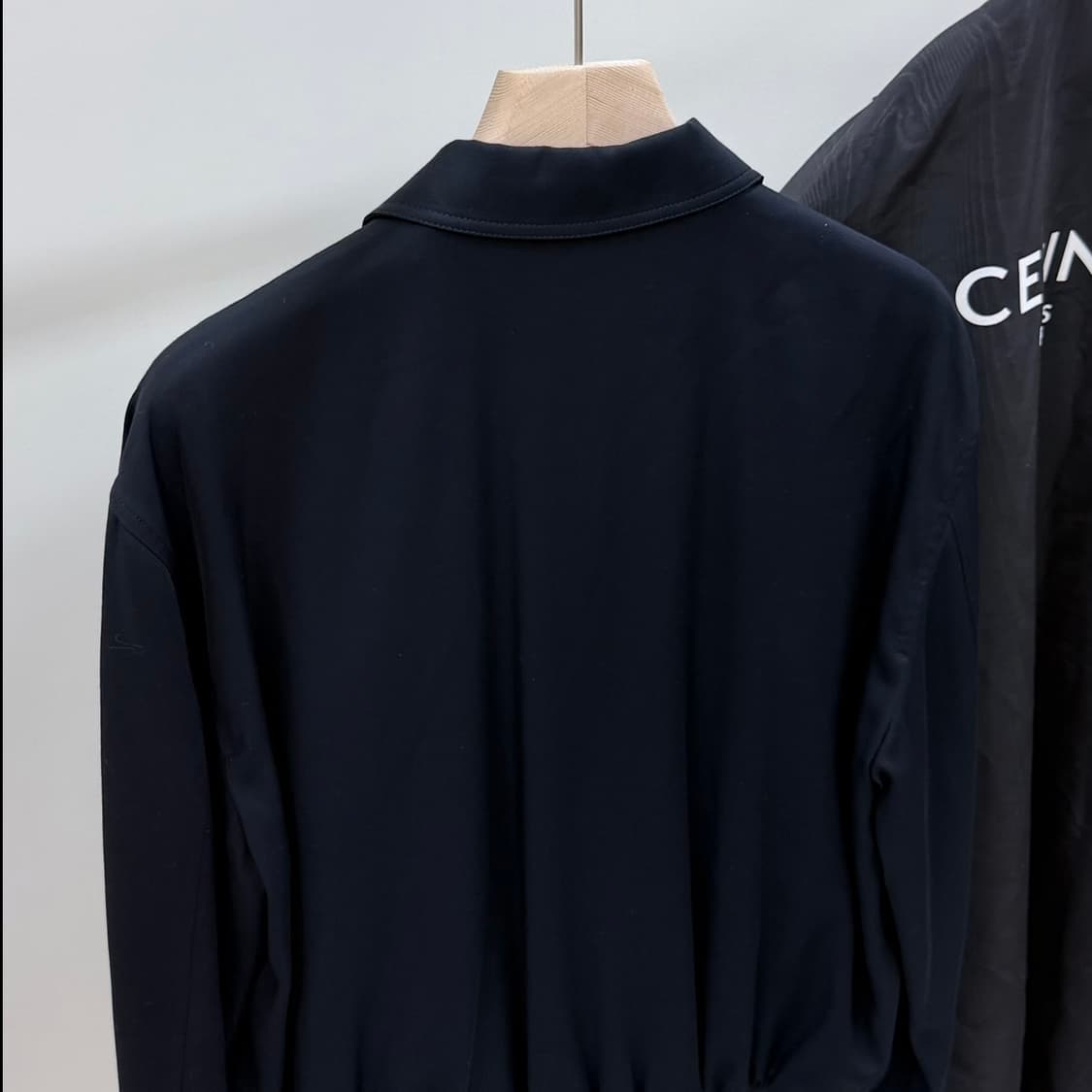 [미사용/50] 셀린느 트리오페 레이온 트윌 블루종 자켓 상품이미지5