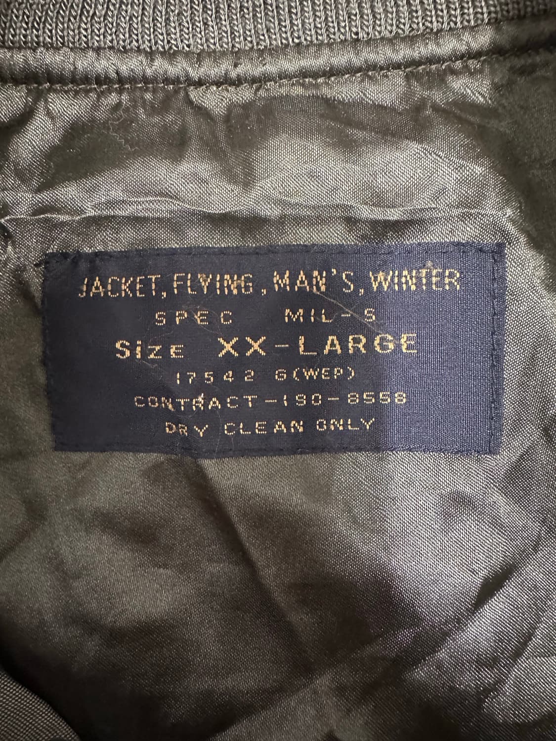 U.S.N. 미해군 카키 ma-1 항공점퍼 상품이미지4