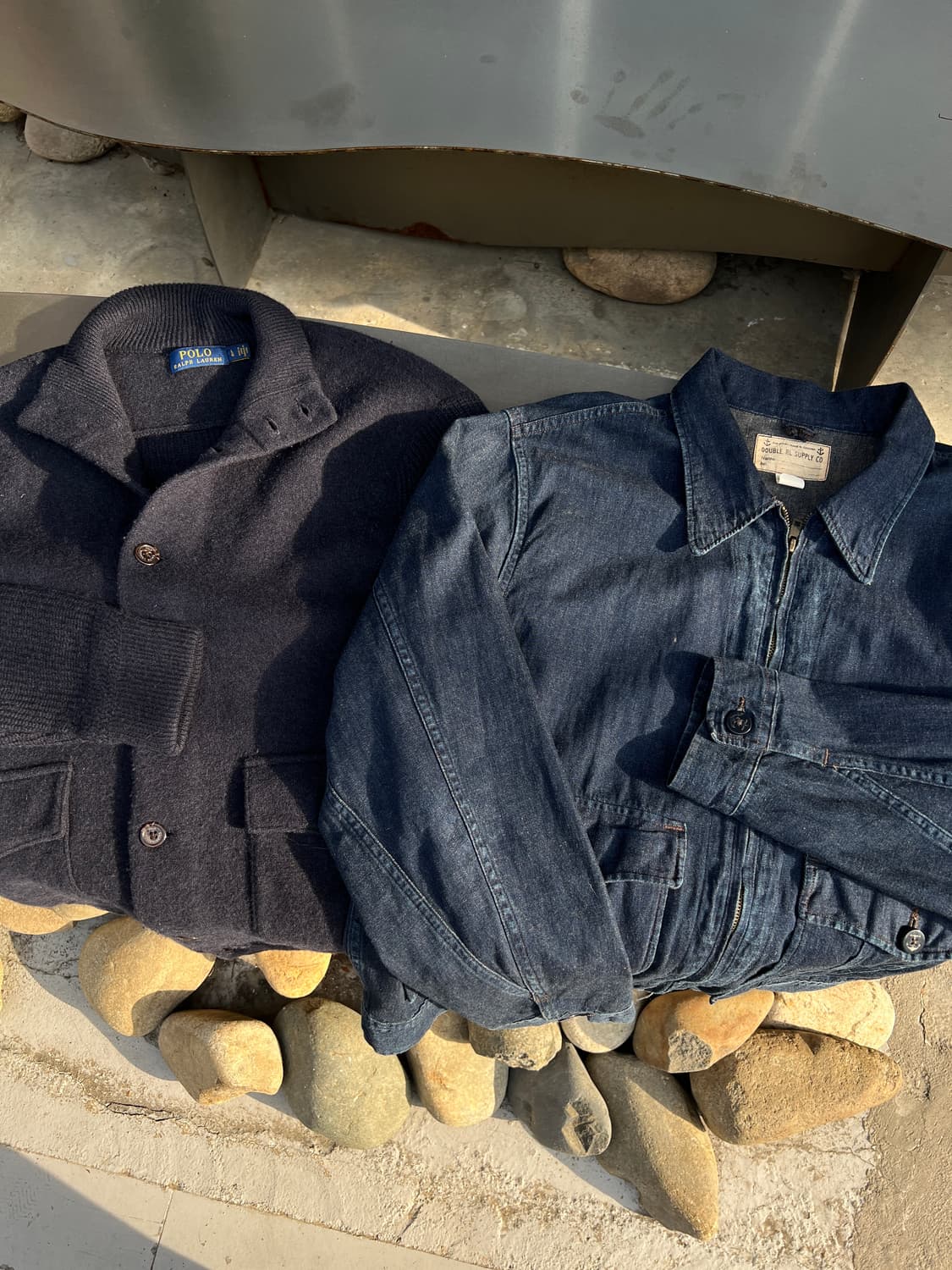 Double RL RRL 더블알엘 밀리터리 투포켓 데님자켓 상품이미지2