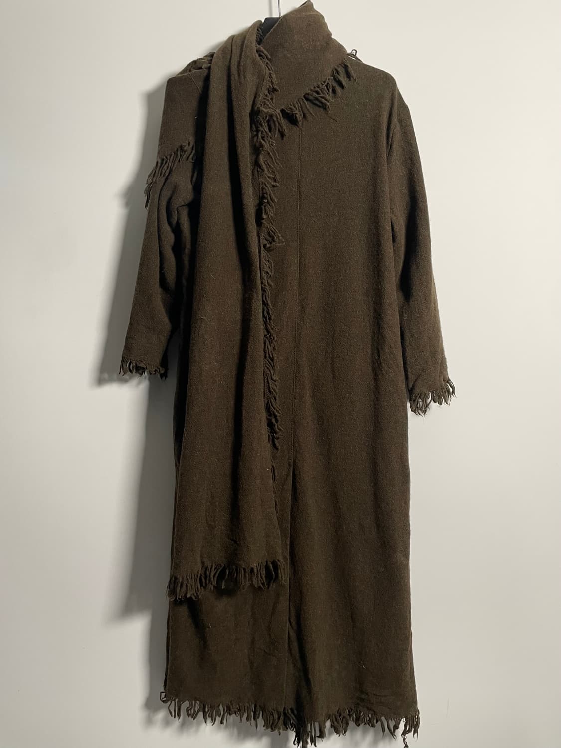 13fw 랑방 컬렉션 프린지 울 롱코트 (on.576)   상품이미지7