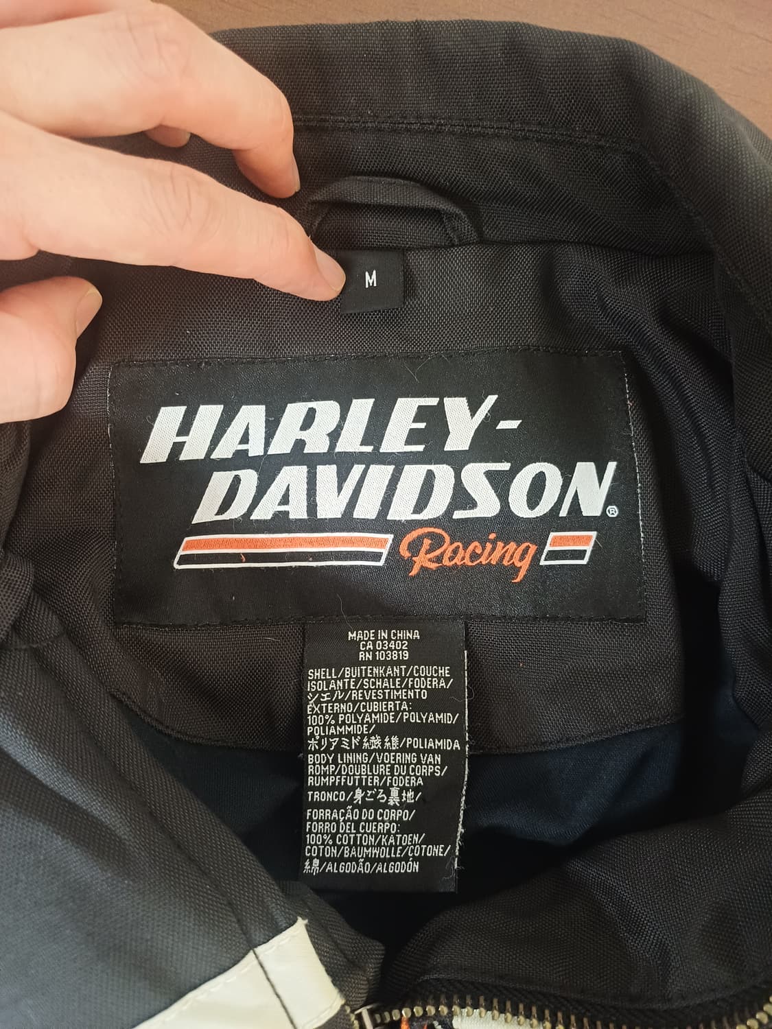할리데이비슨 스크리밍이글 레이싱 자켓 블랙 상품이미지4