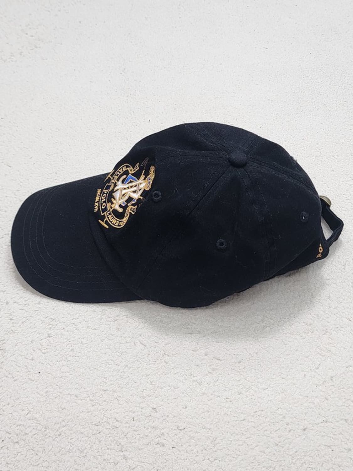 RALPH LAUREN 와펜자수 블랙볼캡 상품이미지3