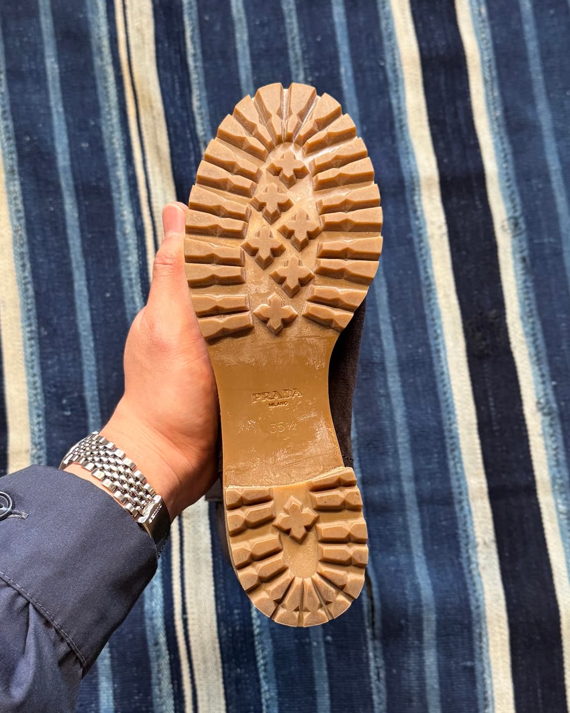 225-230 ) PRADA SPORT Waxed Suede Boots 상품이미지5