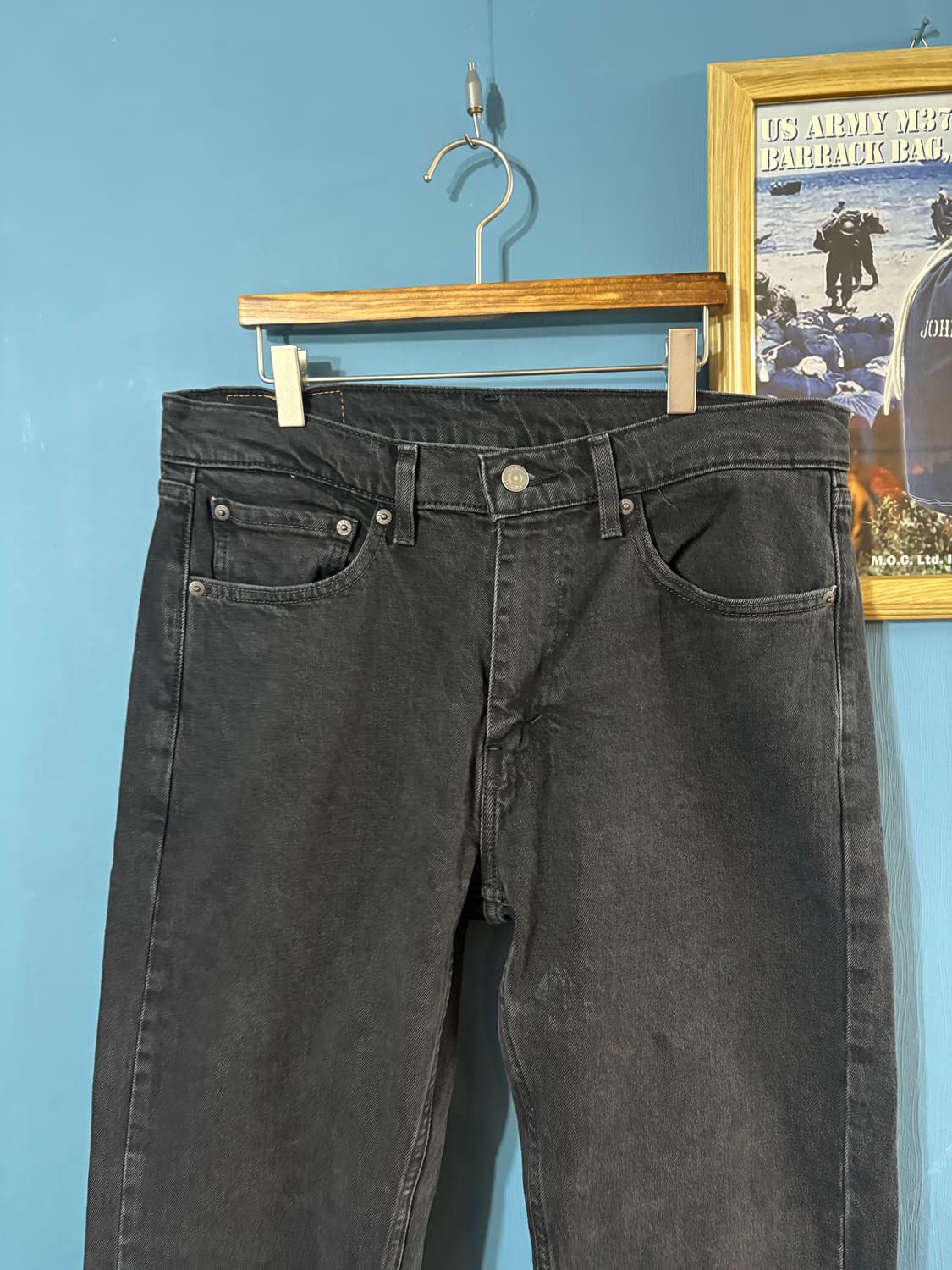00’s Levis black 505 denim pant. 상품이미지2