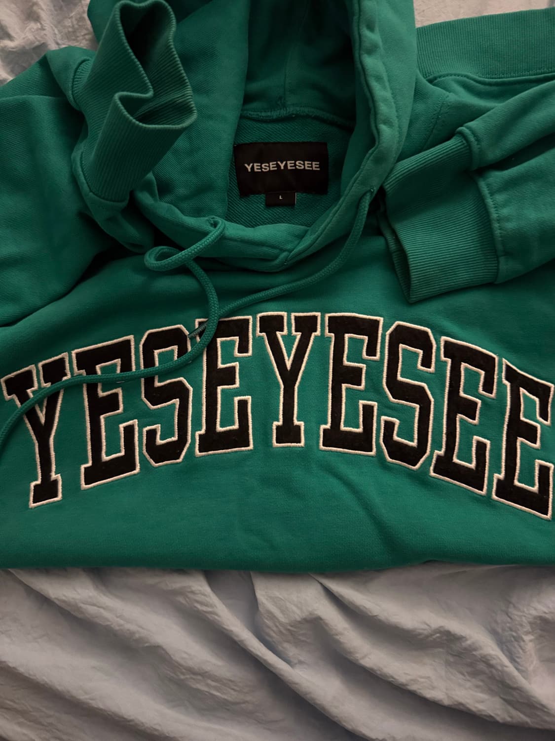 Yeseyesee green 후드티 상품이미지1