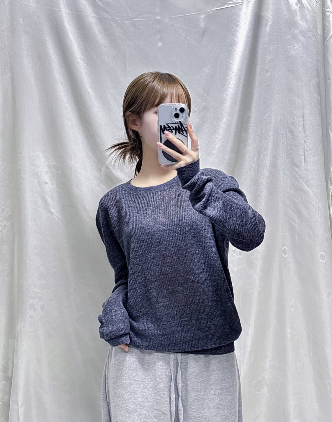 A.P.C 아페쎄 그런지 오버핏 라운드 니트  상품이미지2