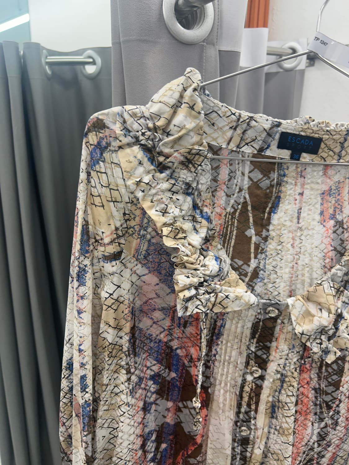 에스카다 스네이크스킨패턴 블라우스 상품이미지2