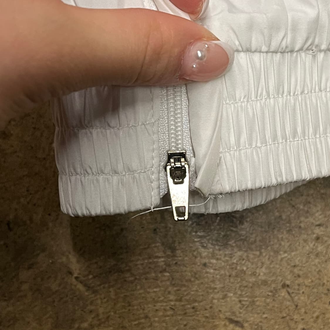 [정품/85] 아디다스 삼선 트레이닝 바지 화이트 흰실 실버  상품이미지7