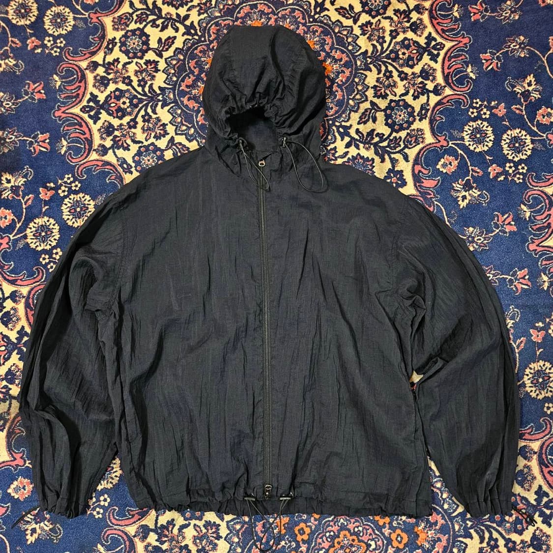 쿠어(COOR) 스트링 후드 투웨이 집업 바람막이 자켓 상품이미지1