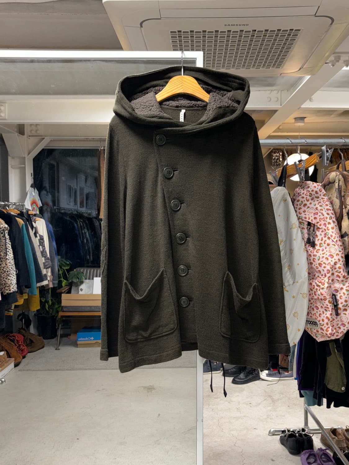 스나오 쿠와하라 비대칭 후드 자켓 상품이미지1