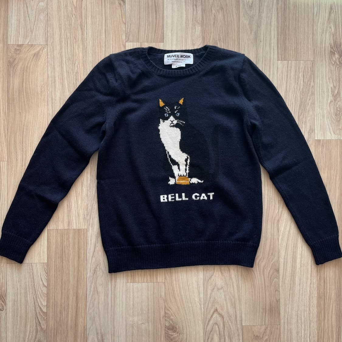 muveil work 뮤베르 뮤베일 고양이 니트 상품이미지1