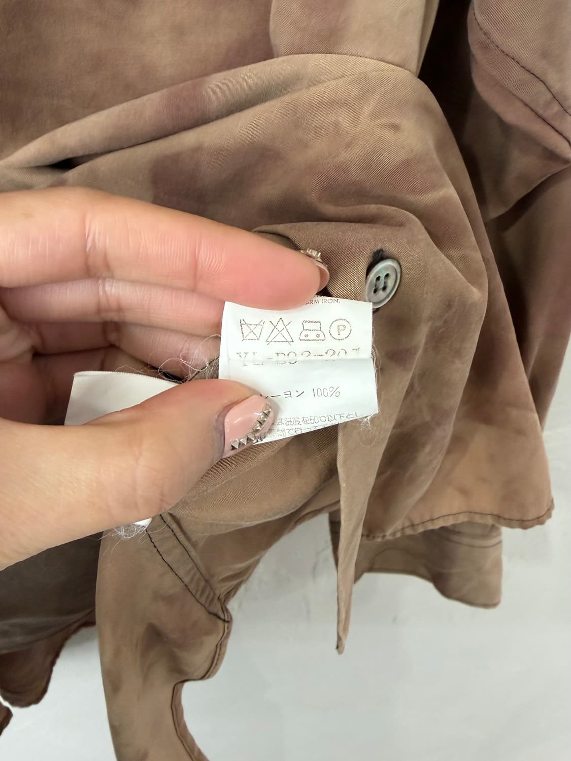 요지 야마모토 블리치드 레이온 셔츠 상품이미지6